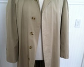 BURBERRY TRENCH COAT vintage khaki burberry plaid nova check England Brit British mackintosh rain gear mens womens coat clothing