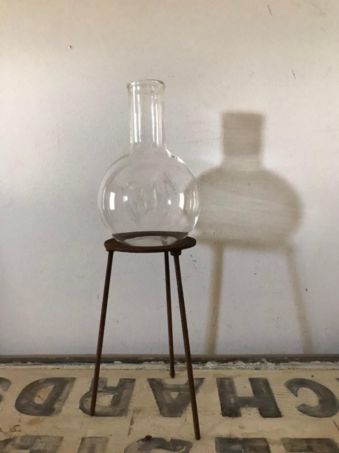 Vintage Lab Stand Scientific Garden Curiosity Industrial Iron Etsy