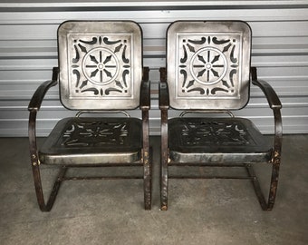 Antique Mid Century Chairs Industrial Steel Chairs Garden Chairs Arm Chairs Lounge Chairs  Chairs