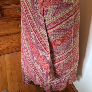 Ralph Lauren Tribal Skirt Indian Blanket Serape Wrap Skirt Southwestern Aztec Native American Cashmere image 8