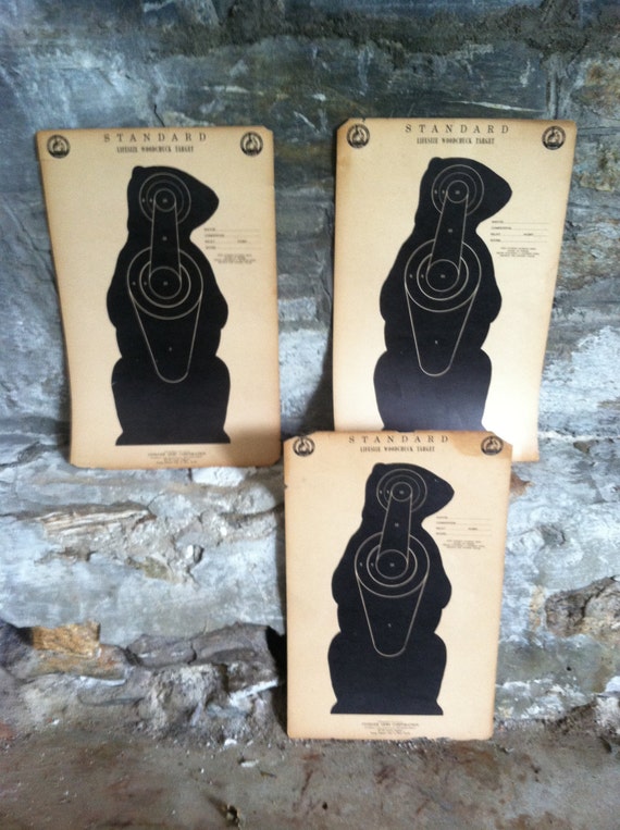 Groundhog Target Print Mid Century Groundhog Poster Target | Etsy