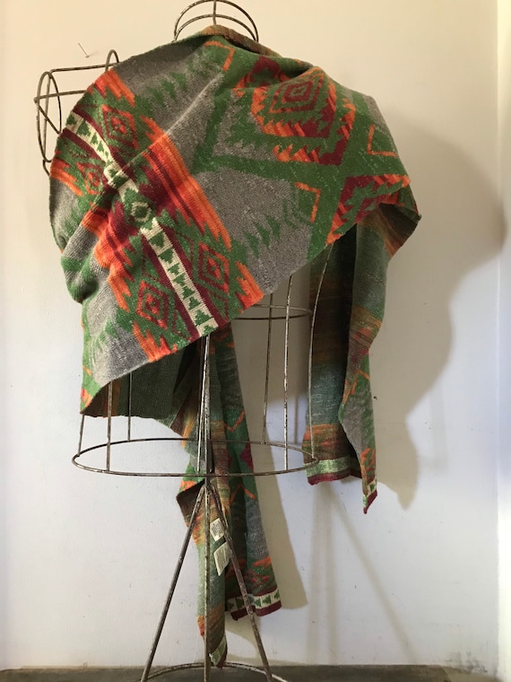 Ralph Lauren Beacon Scarf Serape Scarf Shawl Azte… - image 5