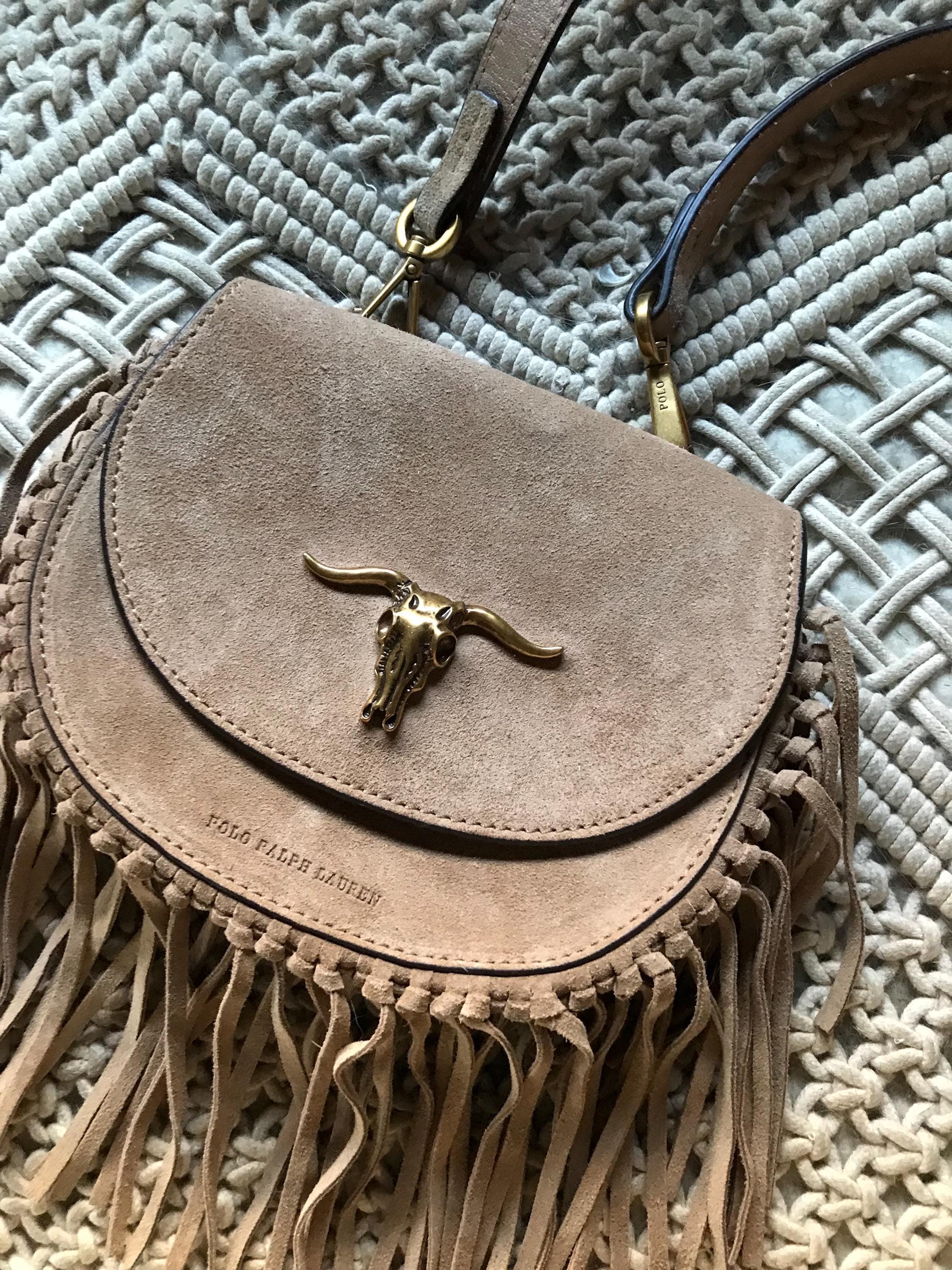 バッグ RALPH LAUREN vintage fringe tote bag RARE vintage Lauren by Ralph Lauren handbag. Fringe | Depop