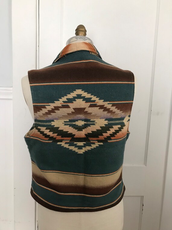 Ralph Lauren Vest Indian Blanket Serape Tribal Az… - image 4