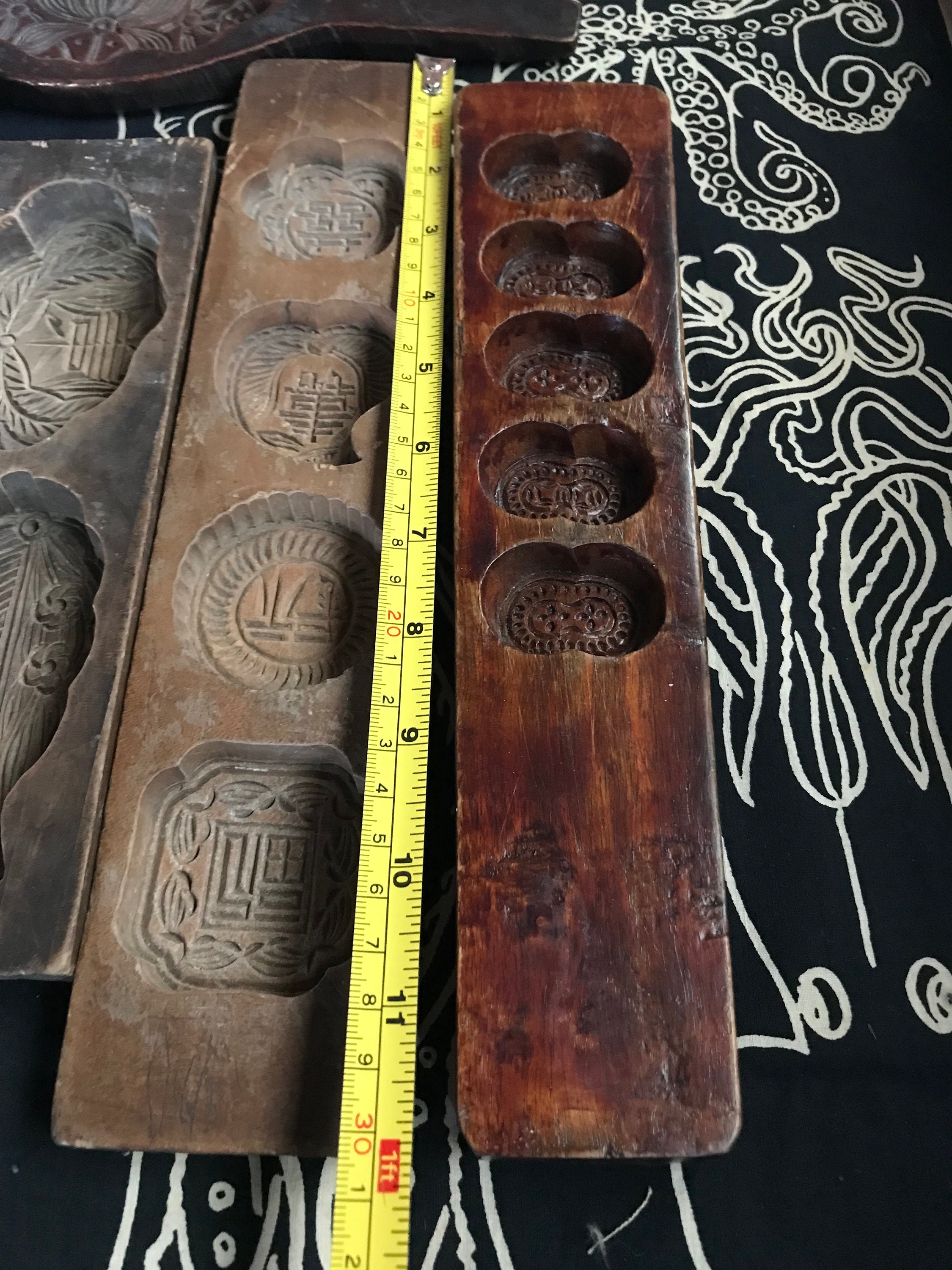 Antique Japanese Wooden Molds Japanese Rice Wood Molds