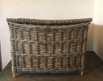 Vintage Wicker Fishing Creel Carry Basket Large early 1900s, Rustic  Farmhouse Décor, Vintage Fisherman's Tackle 