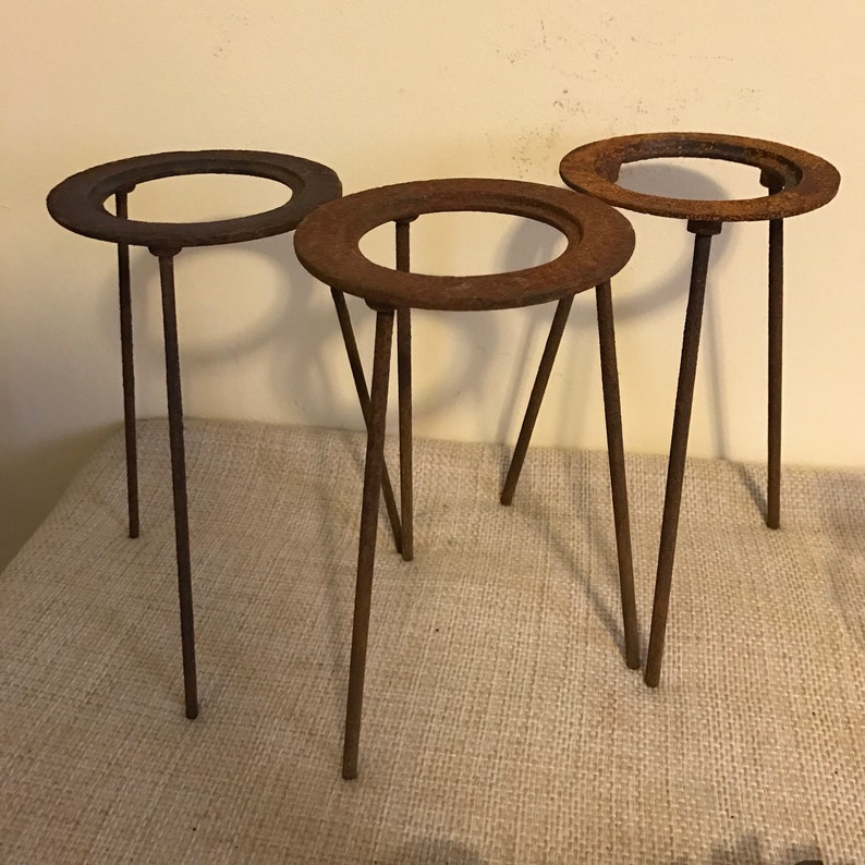 Vintage Lab Stand Scientific Garden Curiosity Industrial Iron Etsy