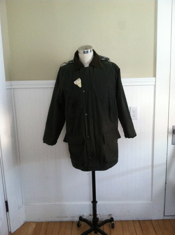 Vintage English Waxed Jacket like Barbour XSmall M