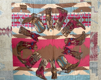 Vintage Ralph Lauren Silk Scarf: Nautical Striped Neckerchief - Etsy