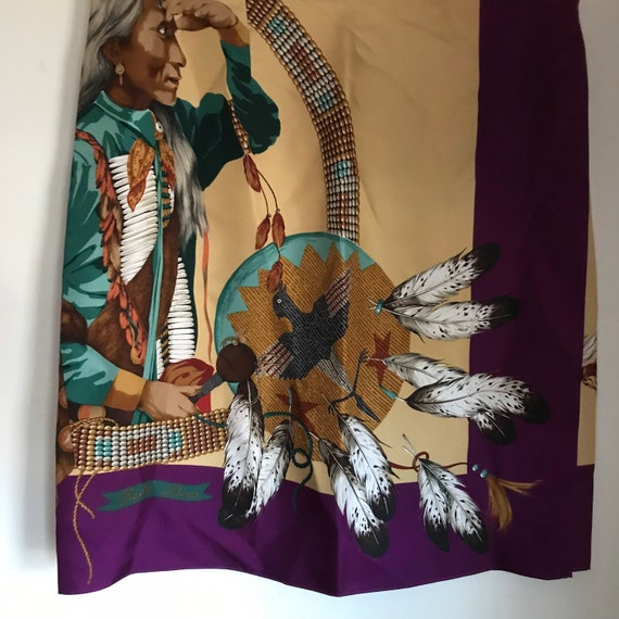 Ralph Lauren Indian Blanket Skirt Polo Country Wool Wrap 