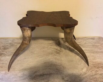 Antique Horn Stool Antler Stool Western Alpine Furniture