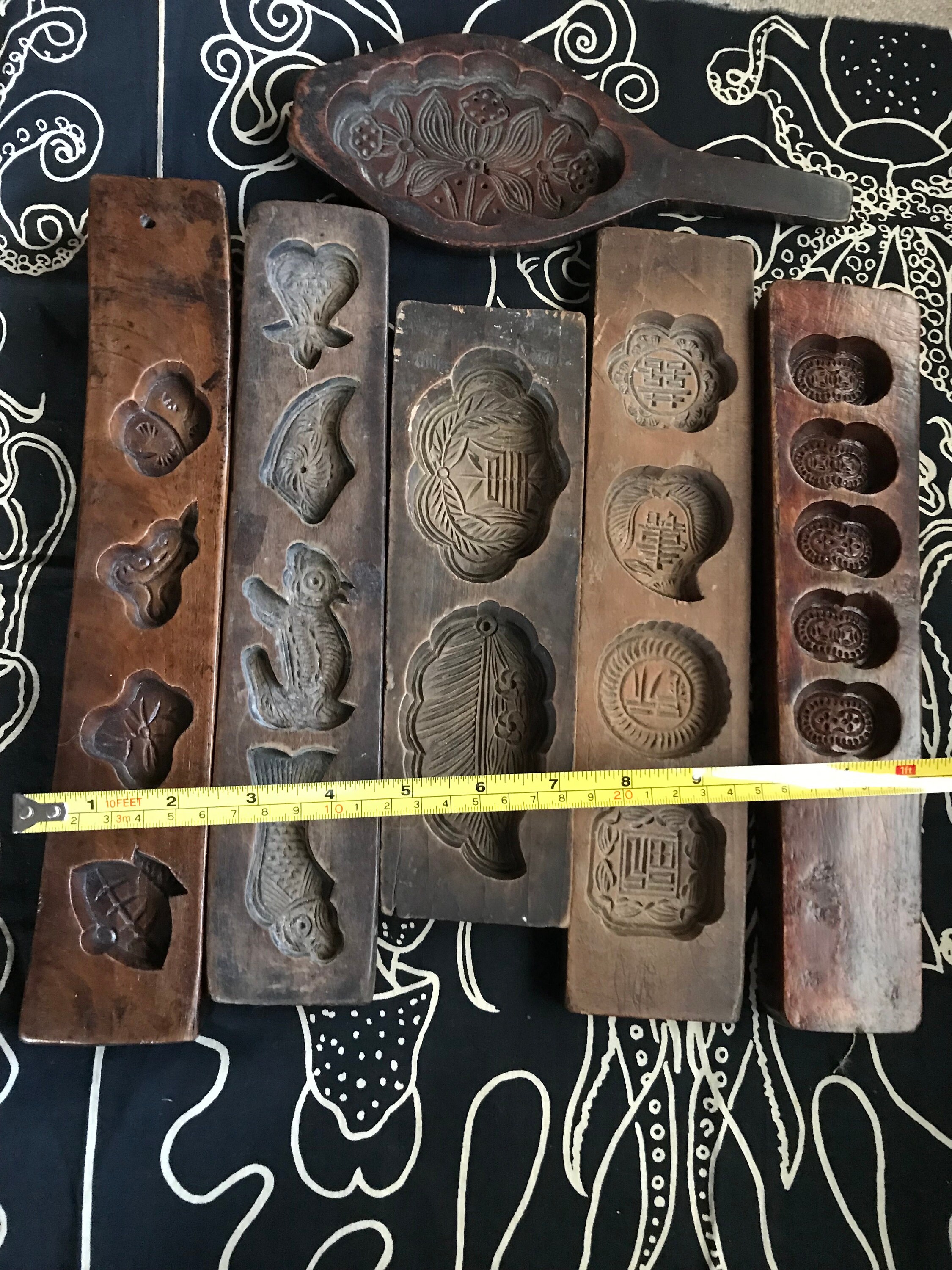 Antique Japanese Wooden Molds Japanese Rice Wood Molds