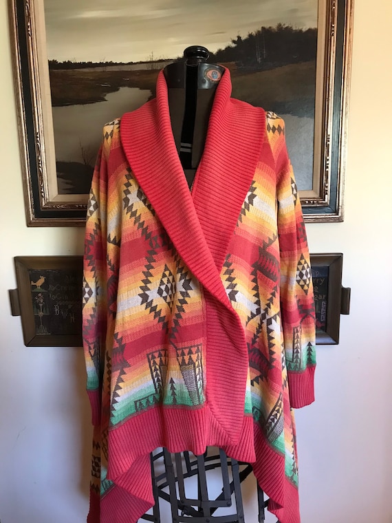 Polo Ralph Lauren Women's Jacket Sunset Southwest Aztec Jacket Coat Size S
