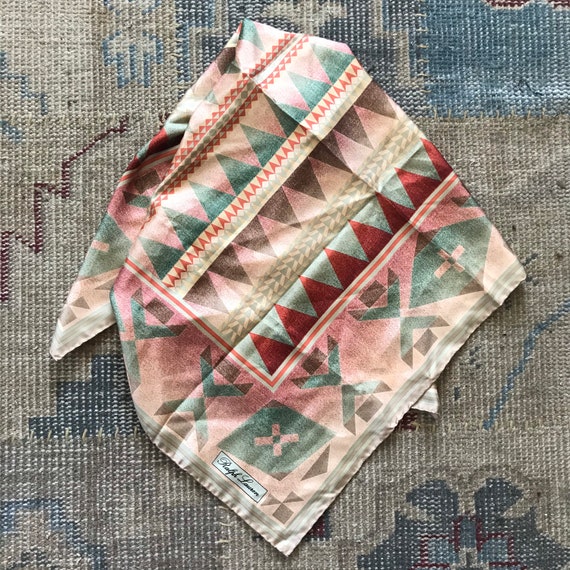 Ralph Lauren Scarf Southwestern Silk Scarf Native