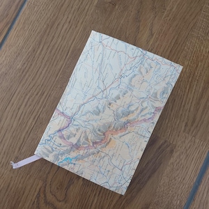 Blank handmade travel memory junk journal from recycled paper ready for filling, scrapbooking