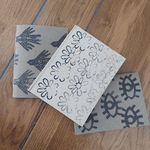 Pack of 3 small notebooks, kit of 3 small junk journals, pocket junk journals, small travel sketchbooks