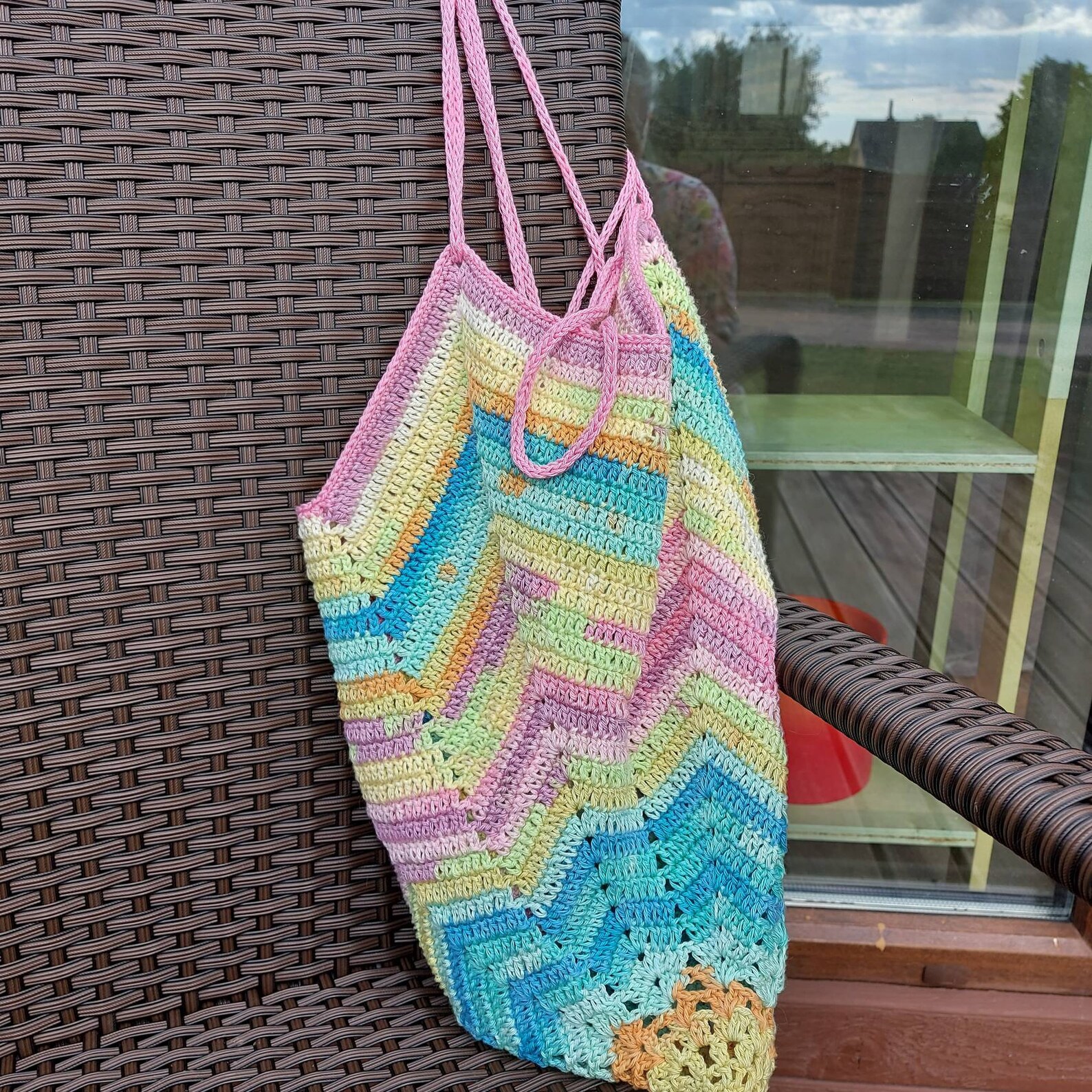 Crochet convertible blanket bag size 32 x 32 Etsy