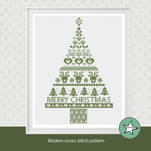 Christmas Cross Stitch Pattern Christmas Angel Nordic Angel Etsy