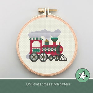 Weihnachtsschmuck Kreuzstichmuster, Zug, kleine Weihnachtsdekoration, PDF, **sofort download**
