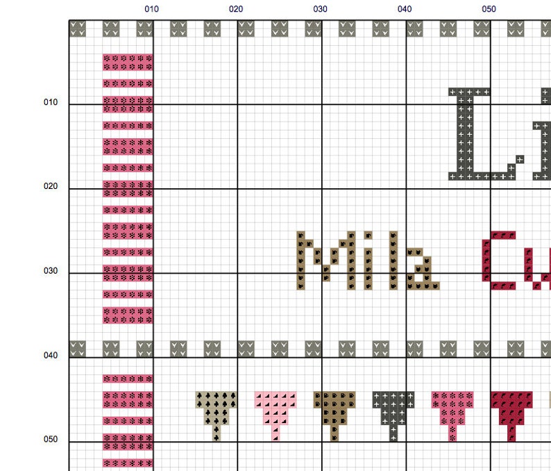 Grille point de croix bébé naissance sampler, faire-part de naissance, animal des bois, roses, DIY patron personnalisable téléchargement immédiat image 3