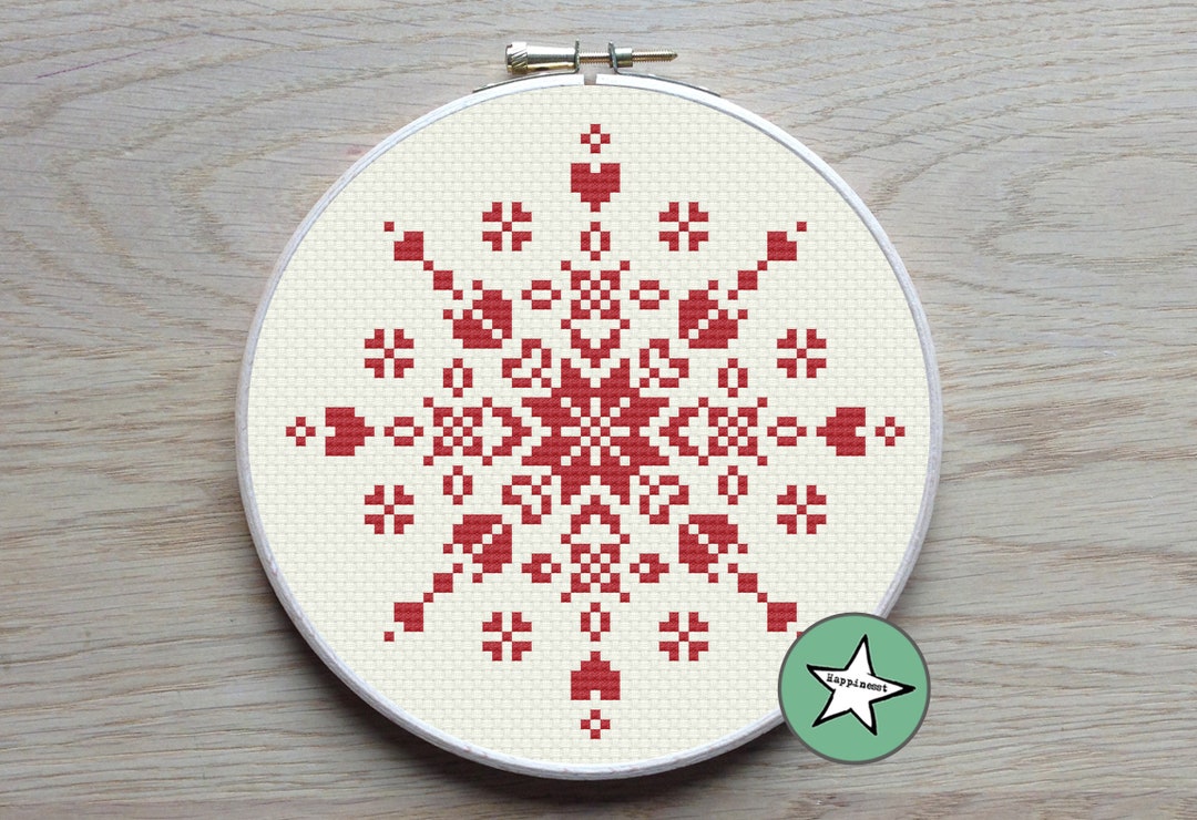 Nordic Snowflakes Scandinavian Filet Lace Christmas Ornaments Instant  Download Counted Cross Stitch Chart PDF Pattern N161ld -  Canada