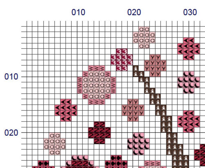 4 Seasons Cross Stitch Patterns Tree Set of 4 Seasons - Etsy