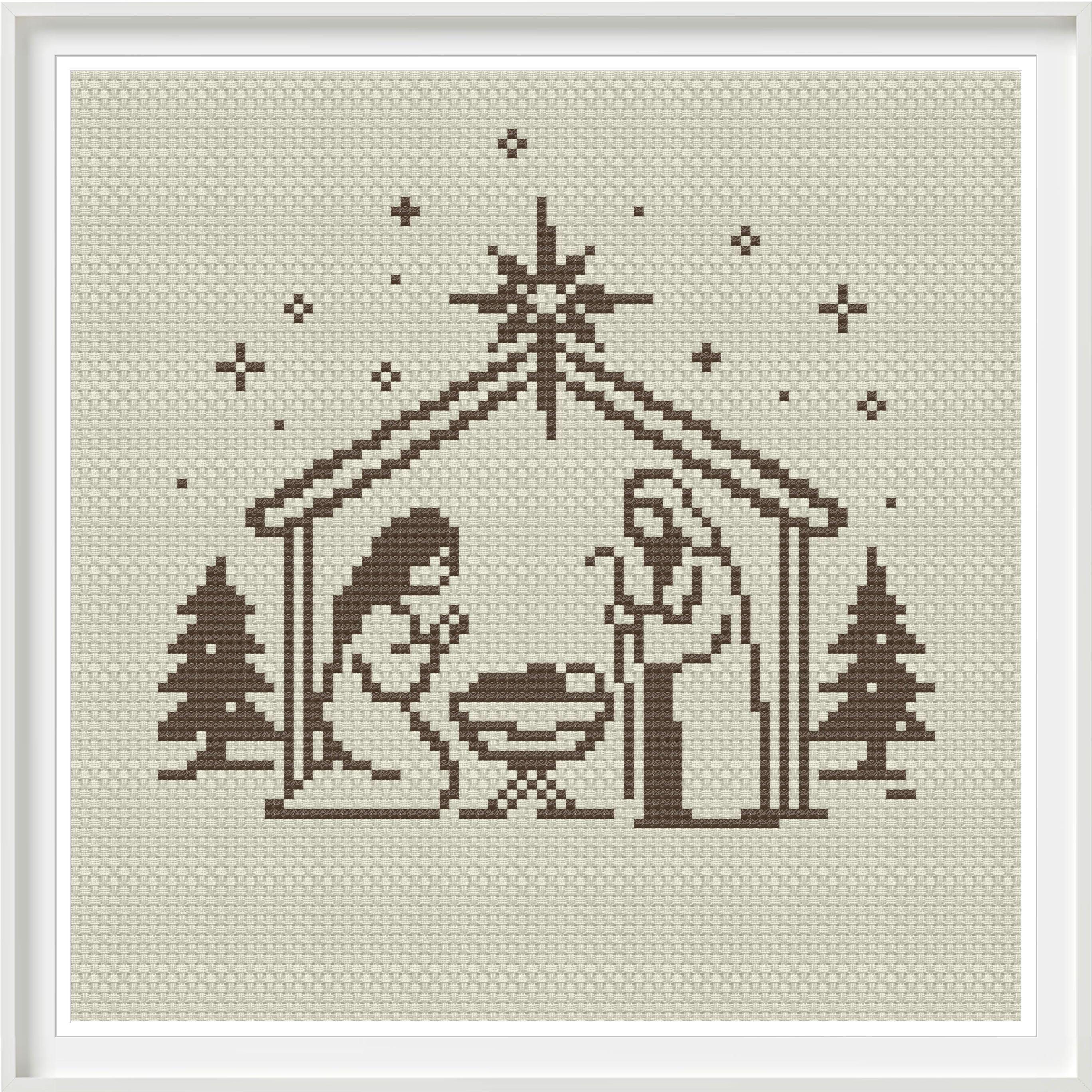 Nativity Scene Cross Stitch Pattern, (PDF Download) Etsy
