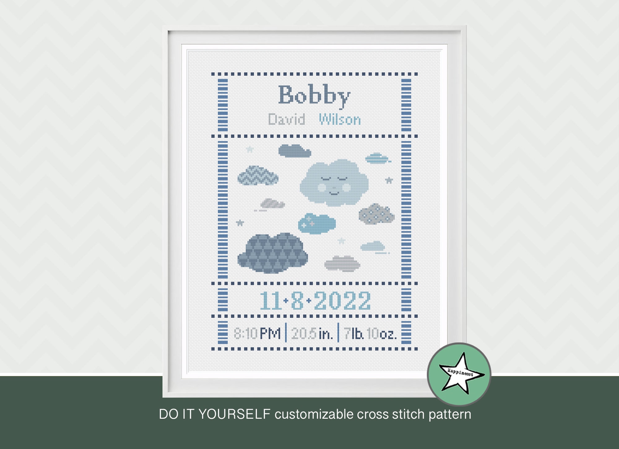 Baby Birth Sampler Cross Stitch Kits