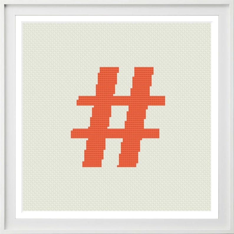 Modern cross stitch pattern & symbol pattern PDF pattern | Etsy