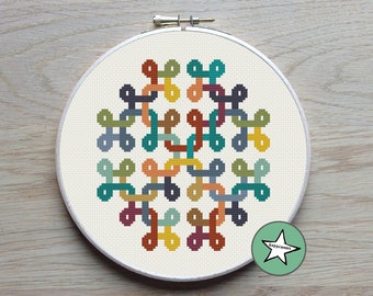 cross stitch pattern endless knot,  PDF pattern ** instant download**