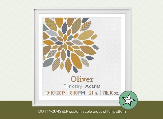 Birth Announcement Diy Customizable Pattern Instant Download Cross Stitch Pattern Baby Birth Sampler Greens Love Baby Feet Craft Supplies Tools Sewing Needlecraft Colonialgolfhart Com