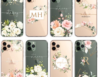 Customizable iPhone 12 Pro Case Apple phone protection Personalized floral Christmas women iPhone 11 pro max XR X XS Flowers Tough Case