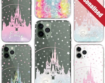 DeinDesign Custodia di Silicone Compatibile con Samsung Galaxy A70 Custodia Trasparente Cover per Smartphone Trasparente La Bella e la Bestia Principessa Disney Prodotto Ufficiale su Licenza