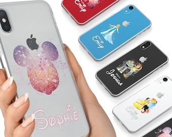 Cartoon Movie PERSONALISED CLEAR TPU Phone Cover Case for iPhone 14 13 12 11 Pro Max Plus & Samsung S21 S22