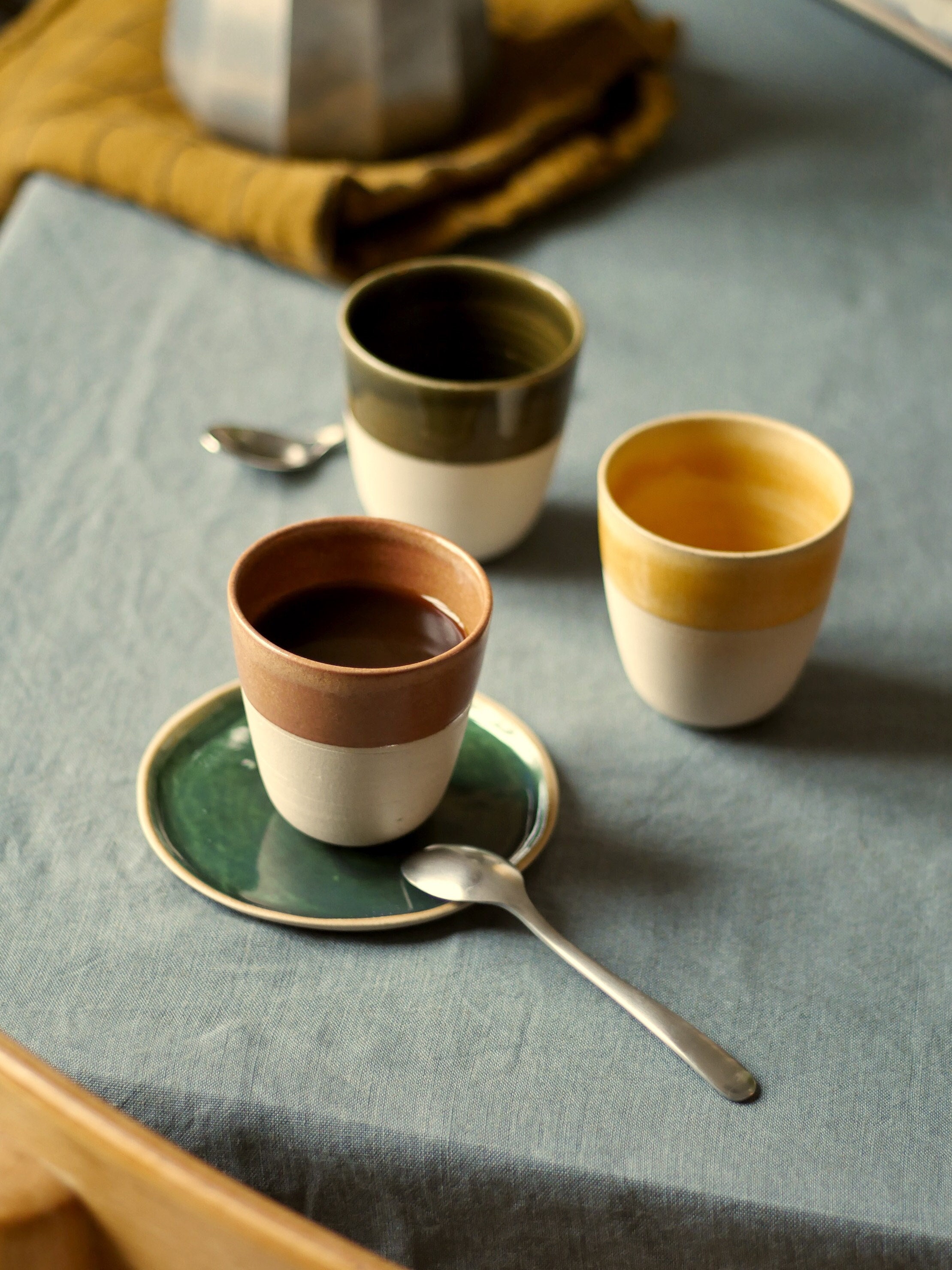 5oz-8oz Ceramic Espresso Coffee Cup Terra Cotta Clay Hand Thrown