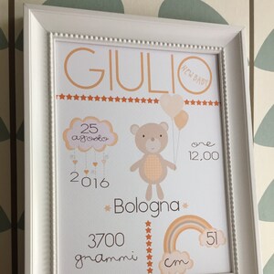 Stampa Nascita "NEW BABY"