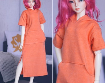 BJD - Kugelgelenk Puppe / Hoodie Kleid /