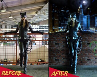 Servicio de edición de fotos, fondo digital de fantasía, manipulación de fotos Cosplay, mejora de fotos, cosplay, corrección de color, Photoshop