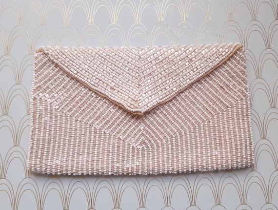 Antique Art Deco Beaded Purse, Luxury 1930's Even… - image 2