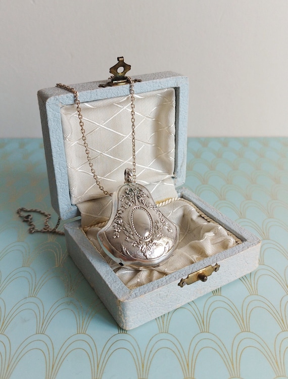 Antique French Silver Art Nouveau Bell Shaped Pen… - image 1