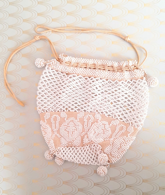 Antique French Hand Beaded Purse, Luxury 1930's E… - image 2