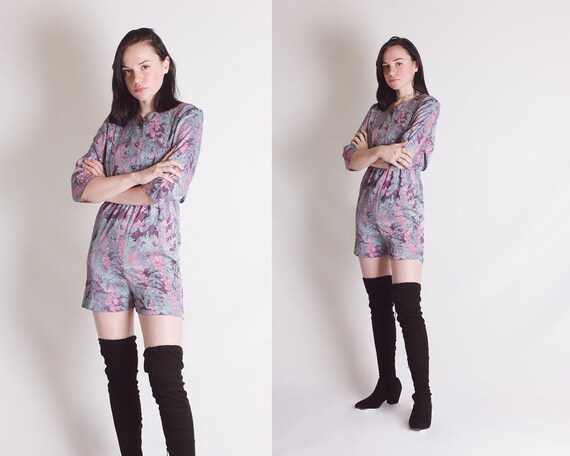 Floral Romper, 90s Romper, Grunge Romper, Floral G