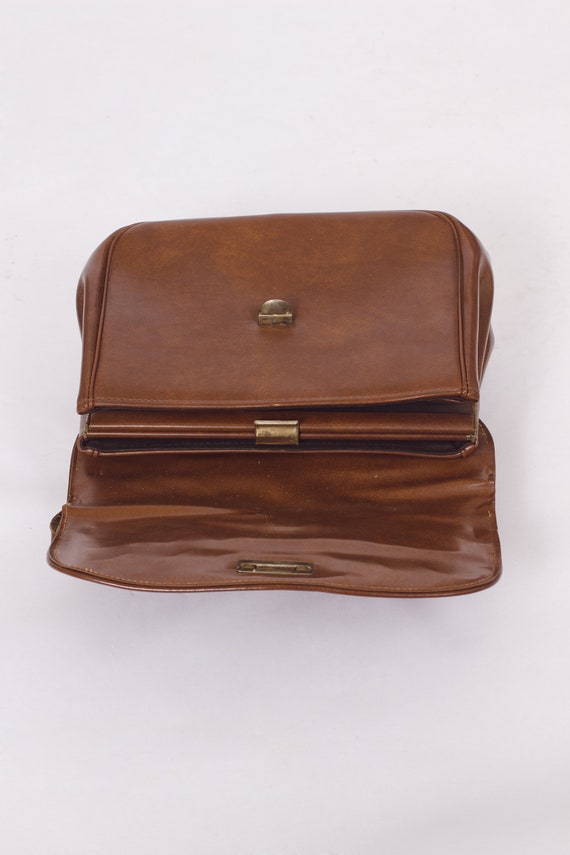 VINTAGE BROWN BRIEFCASE, 70s Briefcase, Vintage B… - image 4