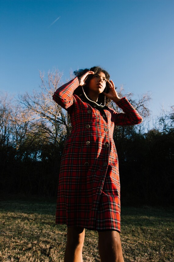 Vintage 90's Talbots Longsleeve Plaid Dress