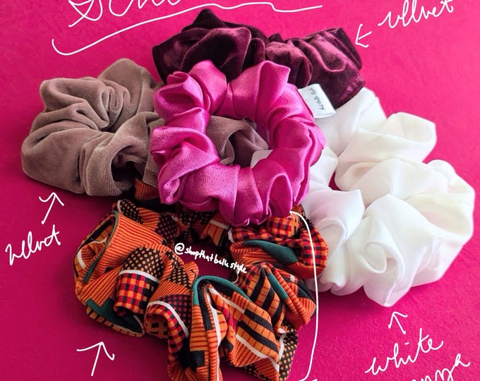 Jumbo Scrunchies | Fluffy Scruchies | Trendy Hair Accessories | Satin Scrunchie | Jersey Scrunchie | Velvet Scrunchie | Girly