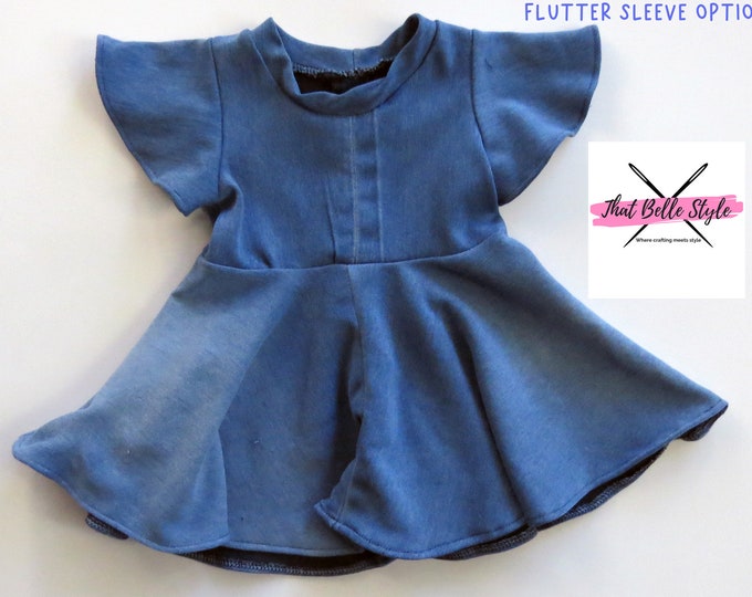 Whitney Denim Baby Dress or Top