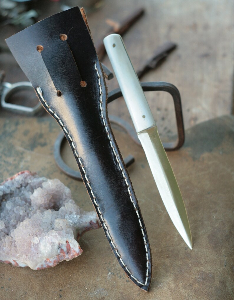 Bronze dagger knife hand with bone handle witches Etsy