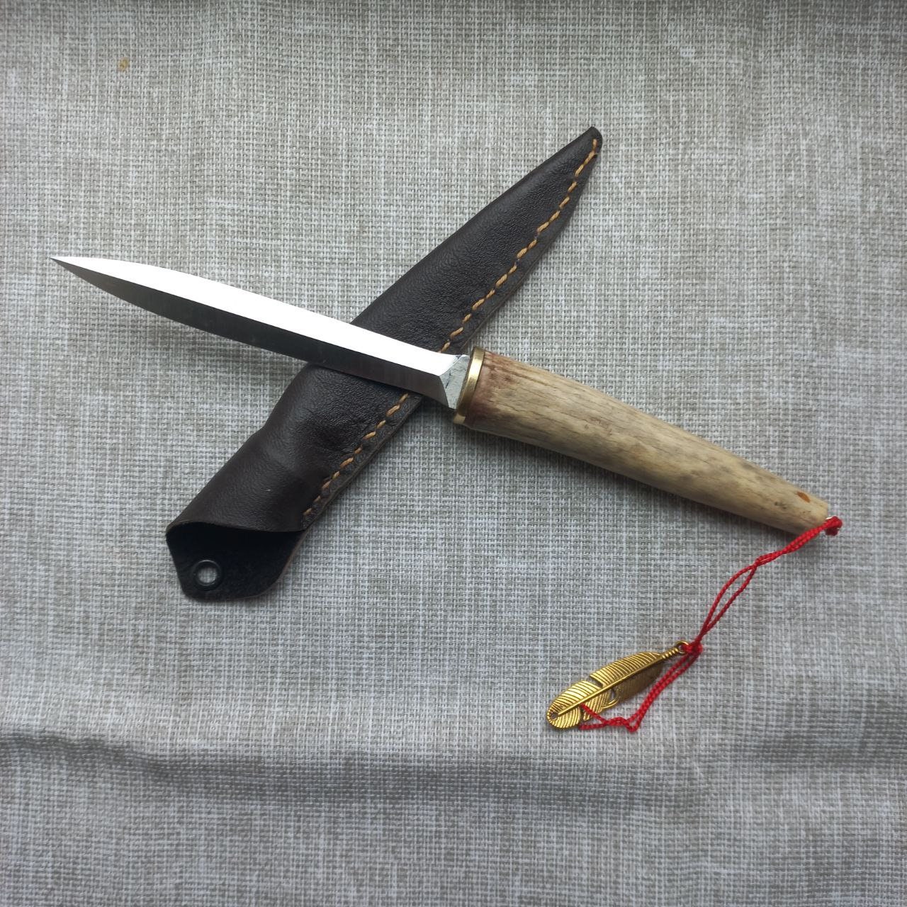 SOLD Continental Gothic-Style Cast-Bronze and Steel Daggar or Knife, C