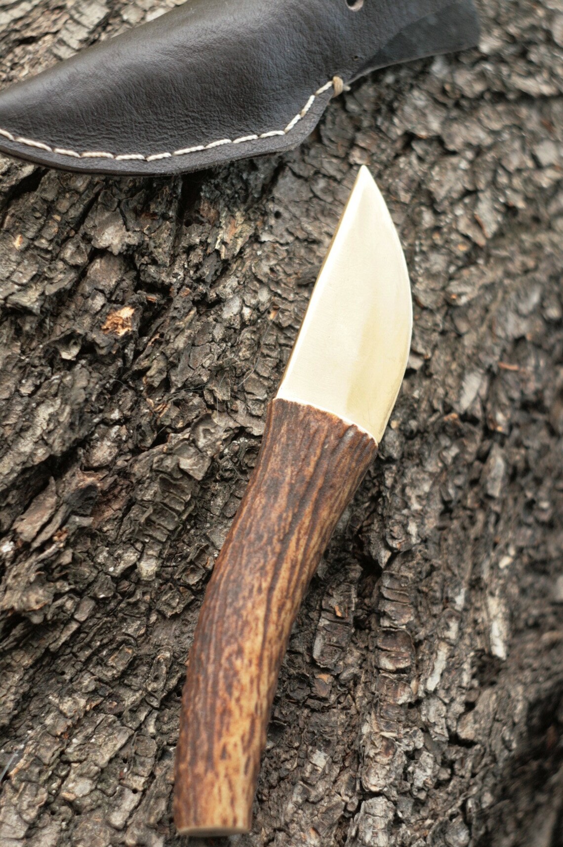 Small Bronze Puukko Knife Traditional Hunting Hand Etsy