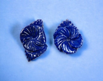 Top Quality Natural Lapis lazuli Handcarved Modern Articles best polished 2 pcs lot